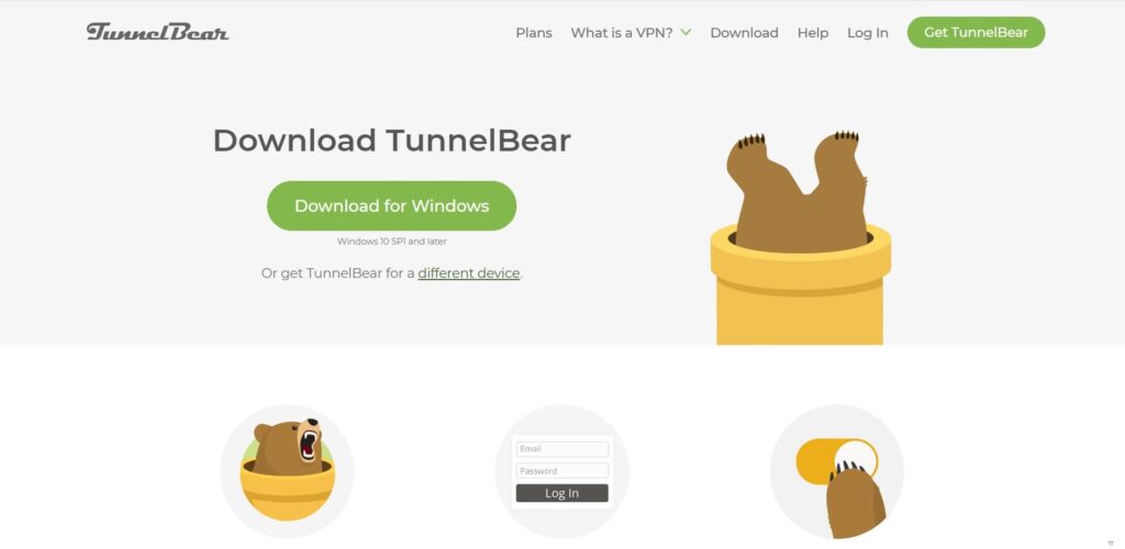 Tunnelbearのアプリ